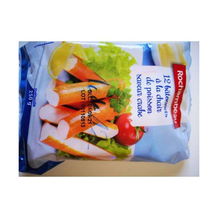 12 BATONNETS DE CRABE 250 GRS 