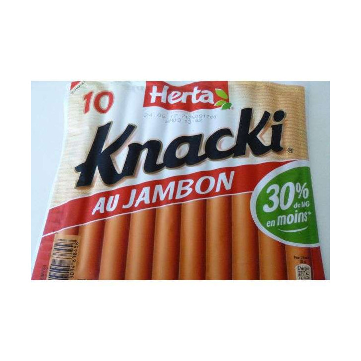10 KNACKI HERTA 350GRS