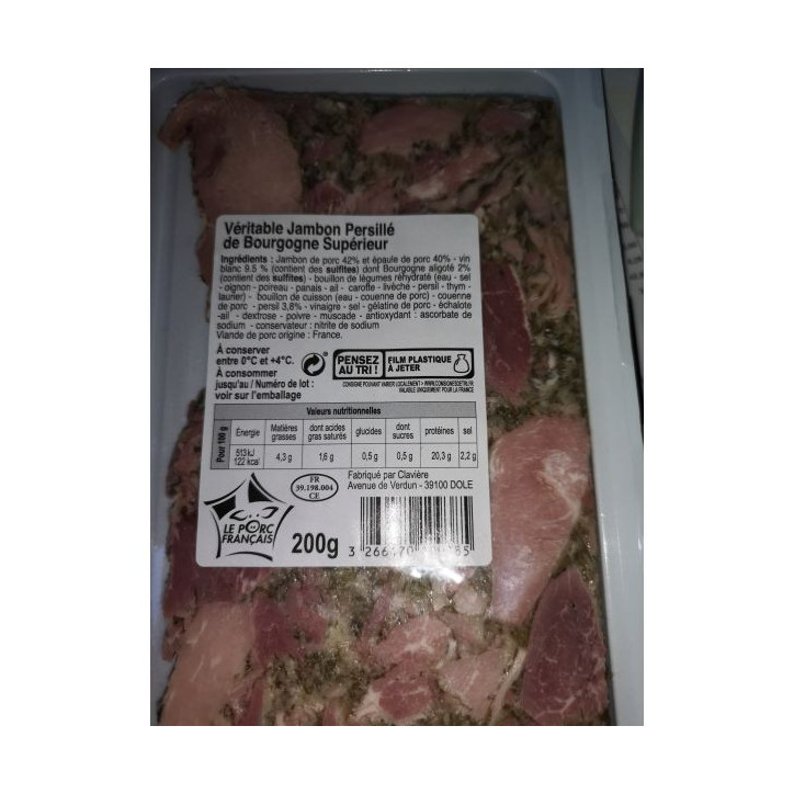 JAMBON PERSILLÉE DE BOURGOGNE 200GRS 