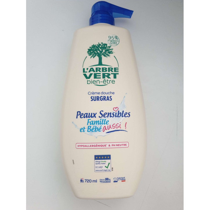 CREME DOUCHE PEAUX SENSIBLES 720ML