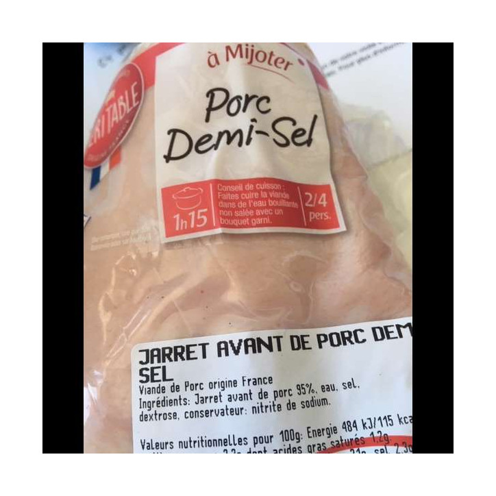 JARRET DE PORC DEMI SEL 700 GR