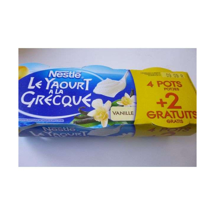 YAOURT A LA GRECQUE VANILLE 4 +2