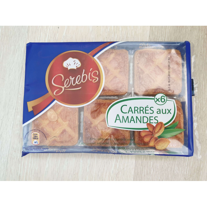 CARRES AUX AMANDES 280 GR