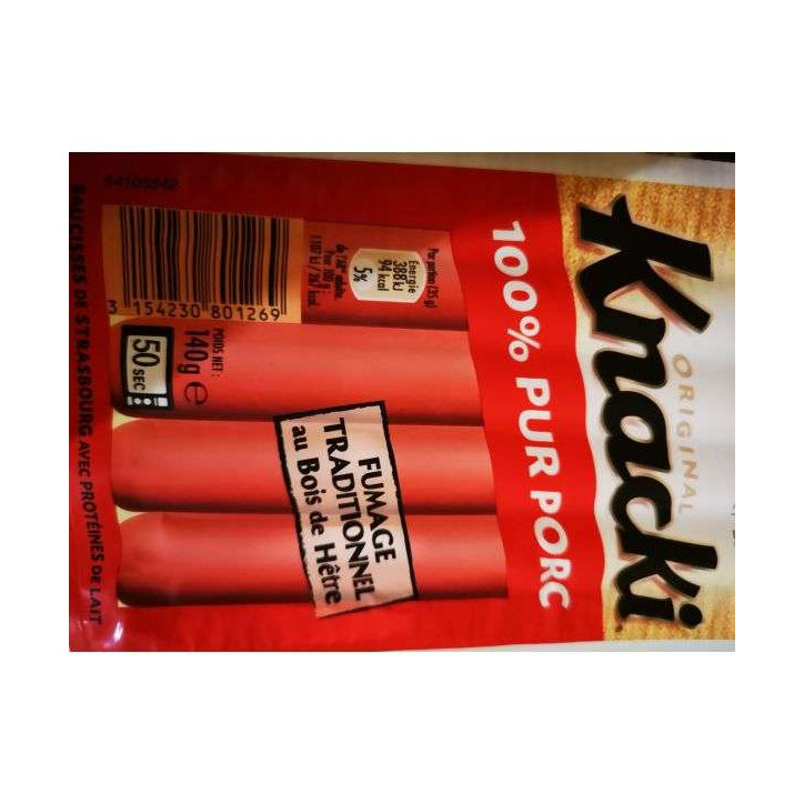 KNACKI DE PORC 140 GRS 