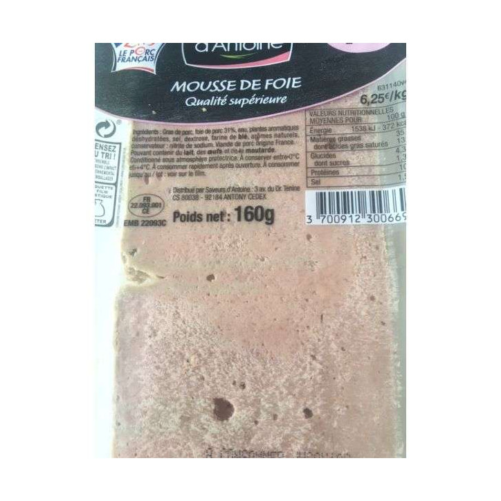 MOUSSE DE FOIE 160 GR