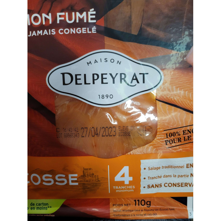 SAUMON ECOSSE DELPEYRAT 110G