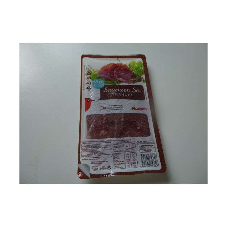 SAUCISSON SEC TRANCHE 120 GR