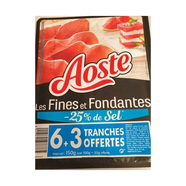 FINES ET FONDANTES 6+3 150G
