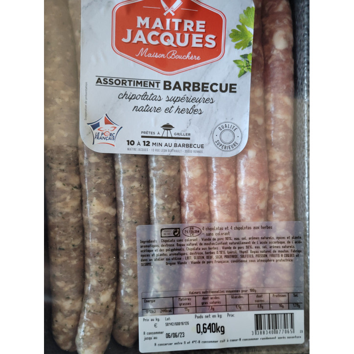ASSORTIMENT BBQ 640G