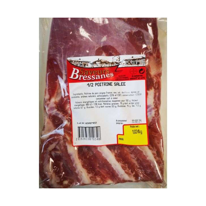 POITRINE SALEE 1 KG ENV