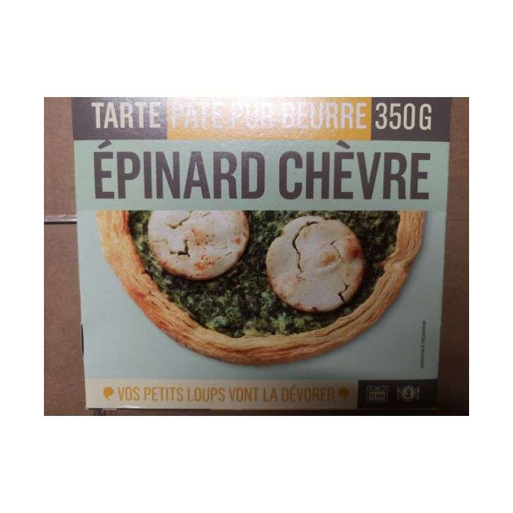 TARTE EPINARD CHEVRE 350 GRS