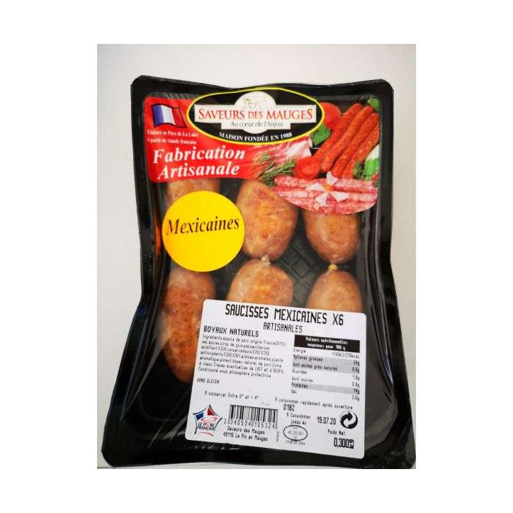 SAUCISSES MEXICAINES 300GRS 