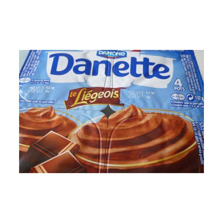 DANETTE LIEGEOIS CHOCO 400 GR