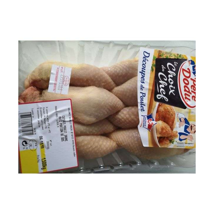 DECOUPE DE POULET + DOS 1.5KG 