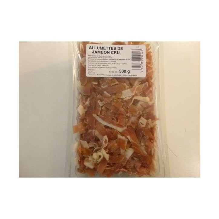 ALLUMETTES DE JAMBON CRU 500 GR