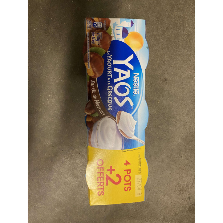 YAOS LIT DE MARRON 4+2 750GR