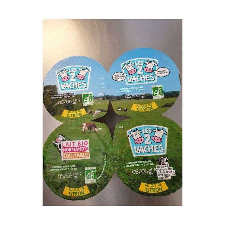 LES 2 VACHES CITRON 460G