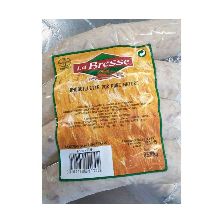 ANDOUILLETTE PUR PORC 520G