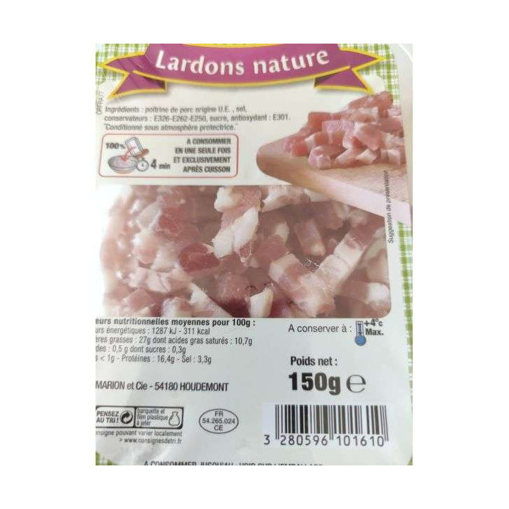 LARDONS NATURE 150 GR