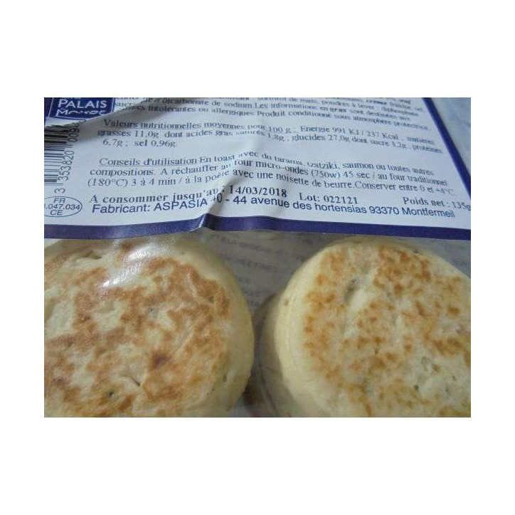16 MINI BLINIS 135 GR