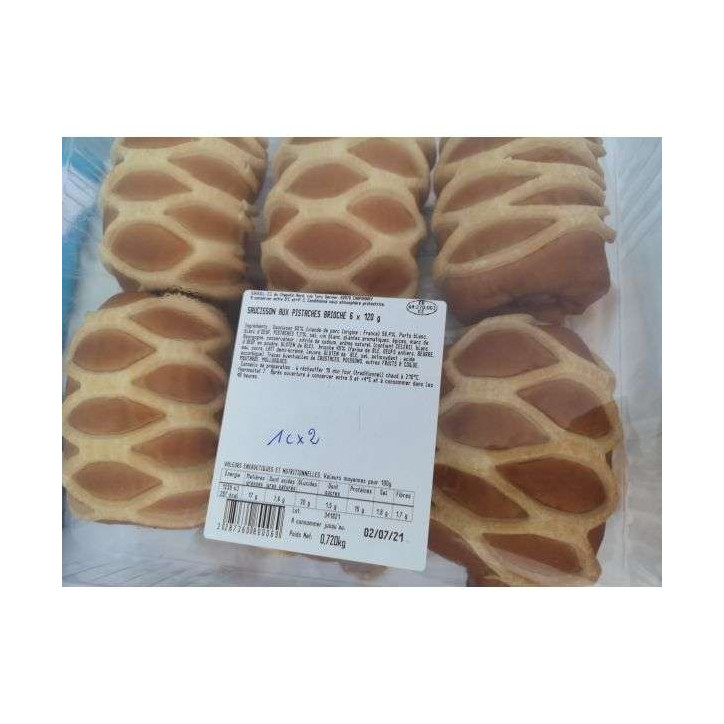 SAUCISSON AUX PISTACHES BRIOCHE 720G