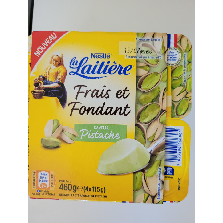 FRAIS ET FONDANT PISTACHE 460G