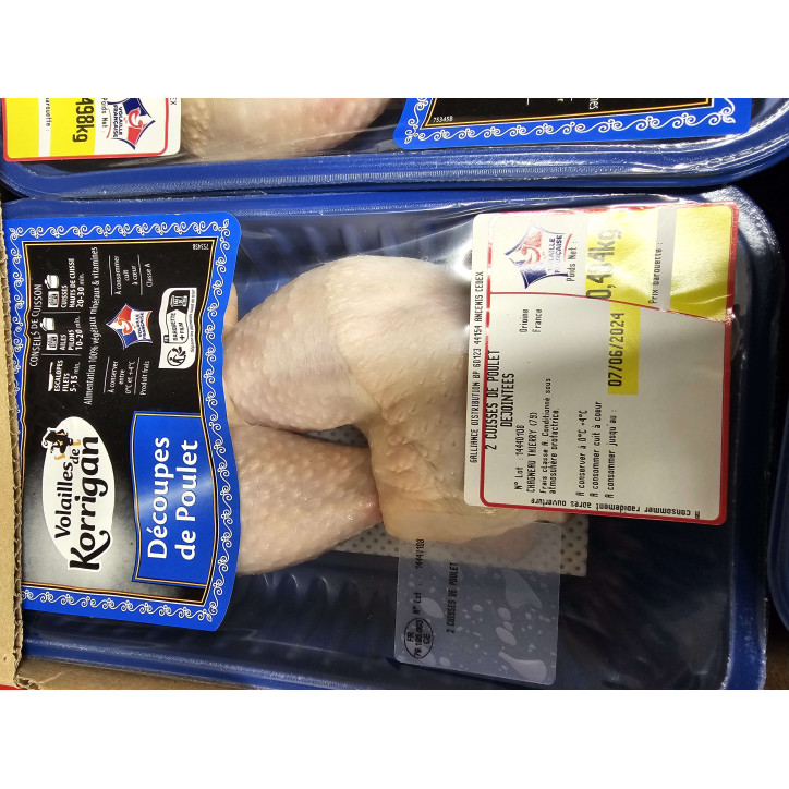 2 CUISSES DE POULET 500GRS ENV