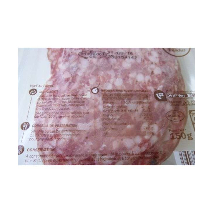 PAVE POIVRE 150 GR
