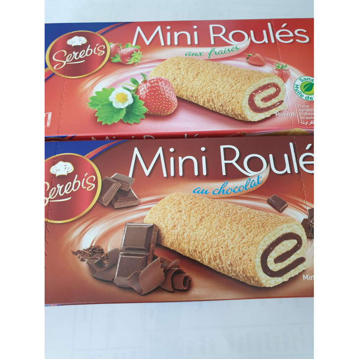 MINI ROULES FRAISE X 6