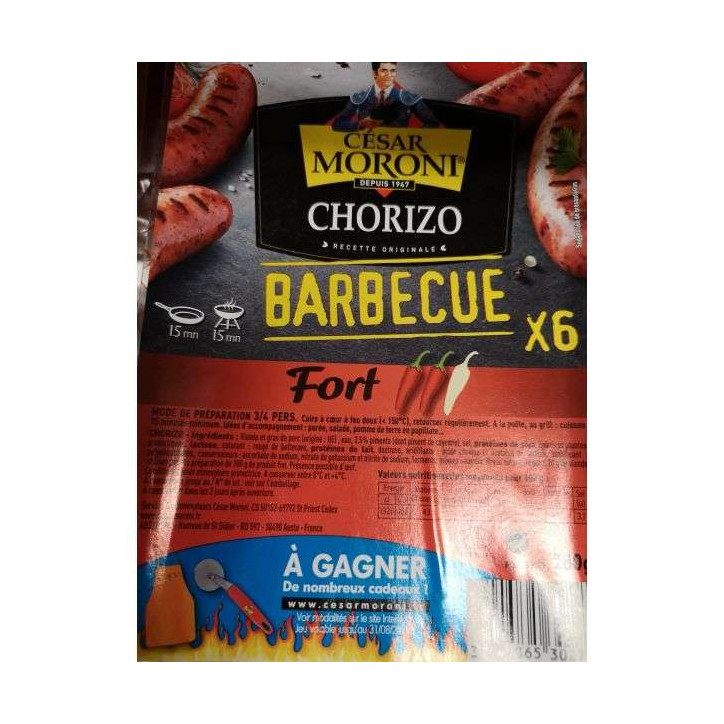 CHORIZO BARBECUE FORT 280 GRS 
