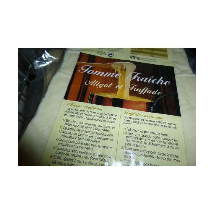 TOMME FRAICHE ALIGOT 500GR ENV 