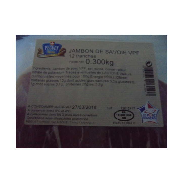 JAMBON DE SAVOIE 300 GRS 