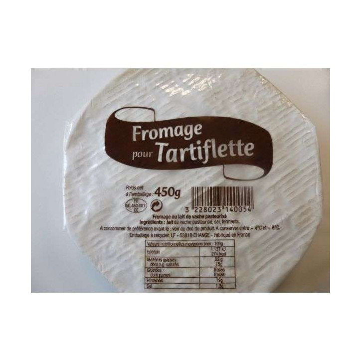 FROMAGE TARTIFLETTE 450 GR