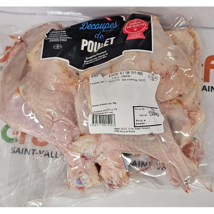 DECOUPE DE POULET  1.5 KG ENV