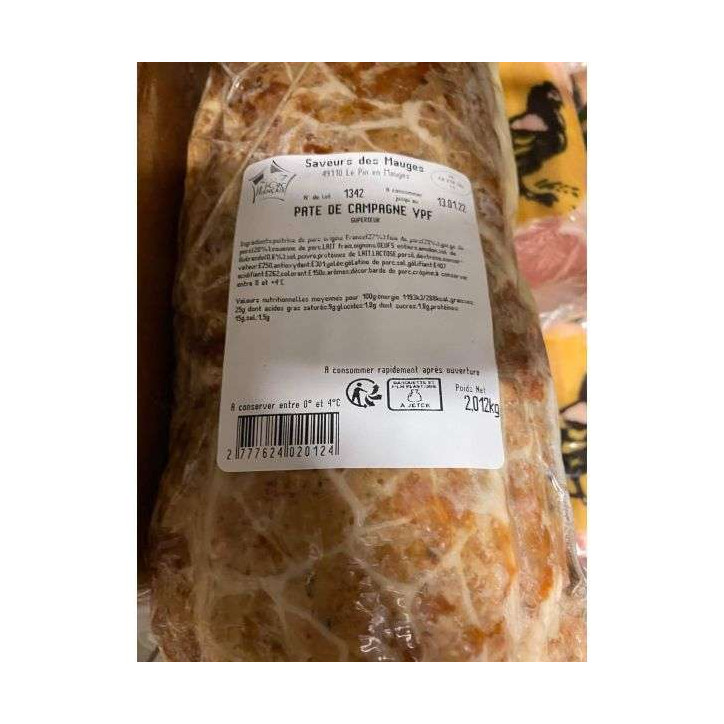 PATE CAMPAGNE VPF 2KG ENV