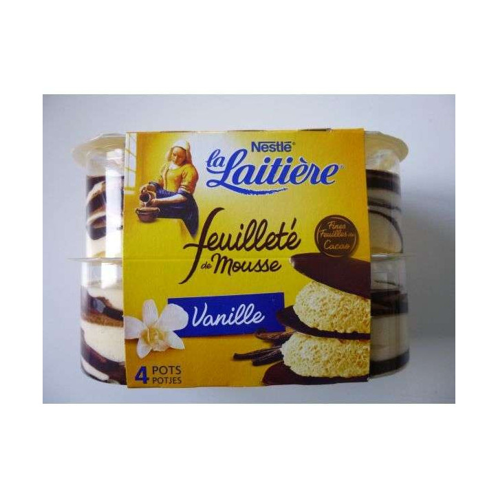 FEUILLETE DE MOUSSE VANILLE