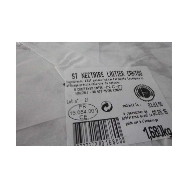 ST NECTAIRE FERMIER 1.7 KG ENV