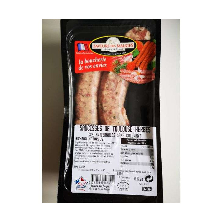 TOULOUSE HERBES X 2 200GRS