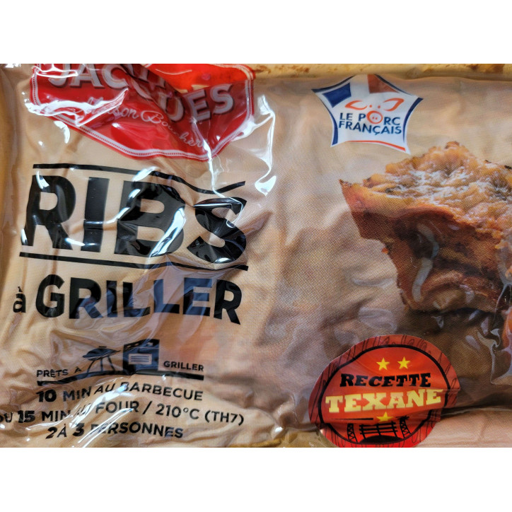 RIBS A GRILLER TEXAN 1KG ENV