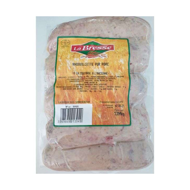ANDOUILLETTE MOUTARDE LA BRESSE 1.3KG ENV 