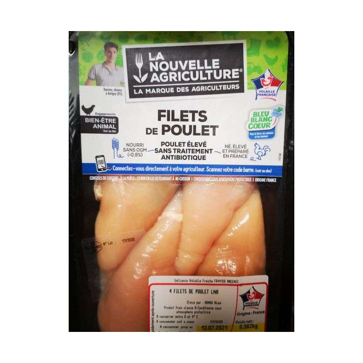 FILET DE POULET 600G ENV