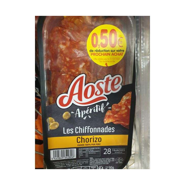 CHIFFONADE CHORIZO 90G