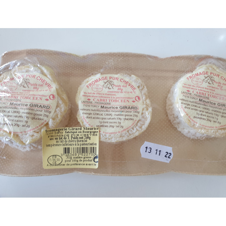 3 FROMAGES PUR CHEVRE 80G