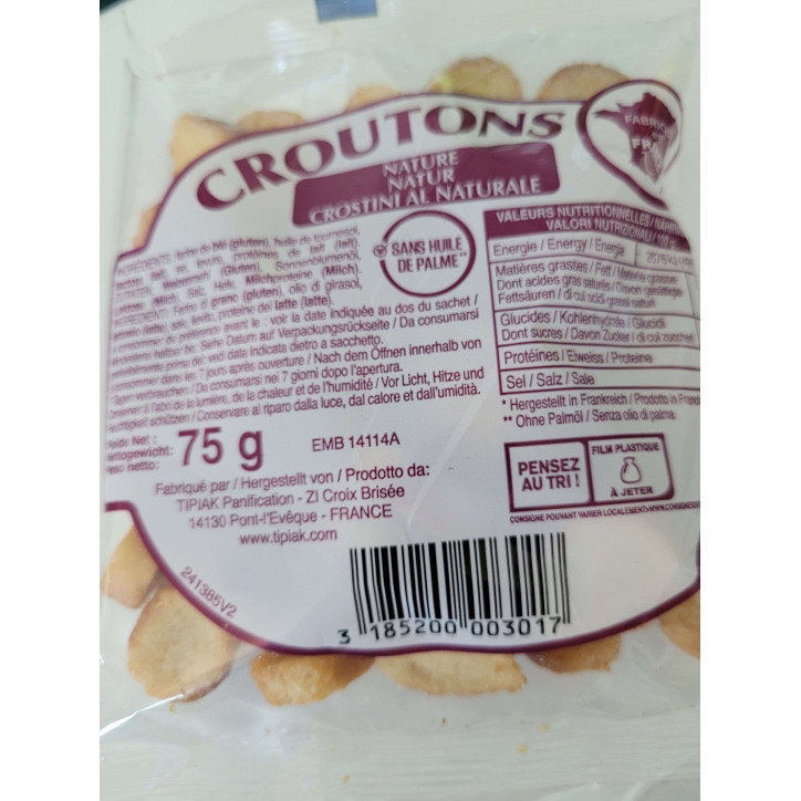 CROUTONS NATURE 75GR