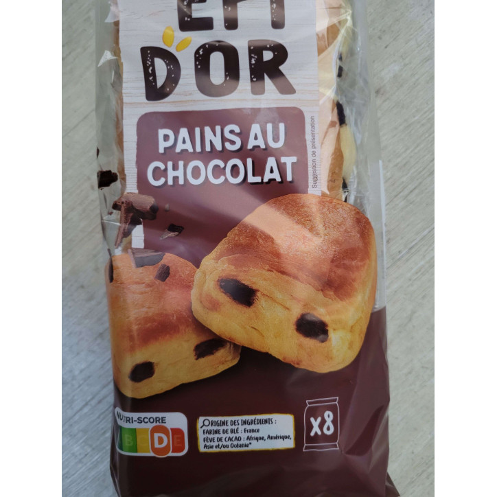 PAINS AU CHOCOLAT X 8  360 GR