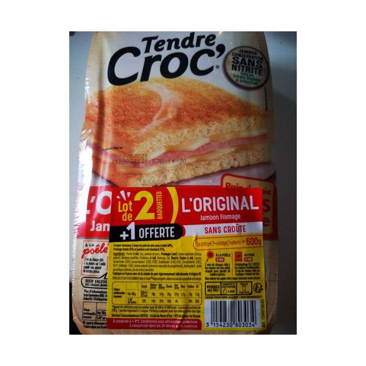 TENDRE CROC LOT DE 3 600GRS 