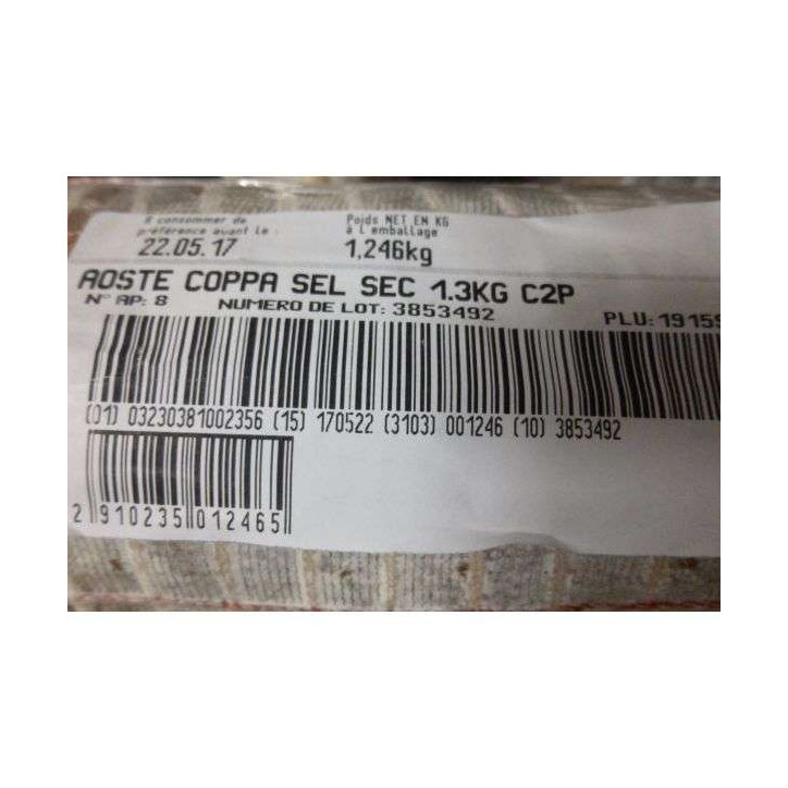 COPPA  AOSTE 1.3KG ENV