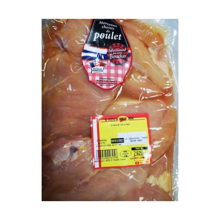 10 FILETS DE POULET 2KG ENV 