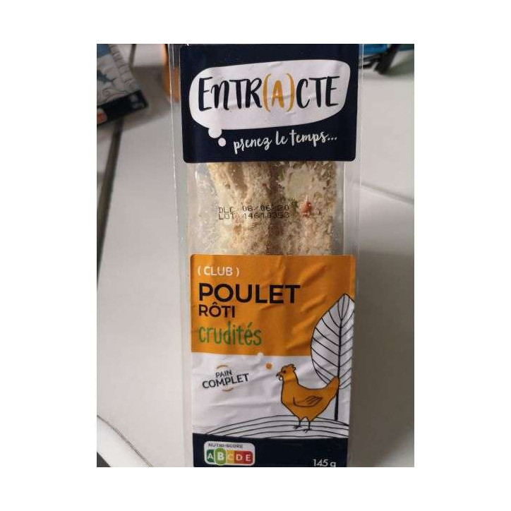 SANDWICH POULET CRUDITES 145GR