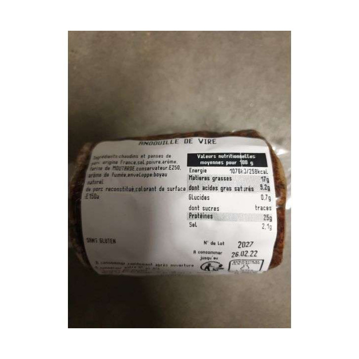 ANDOUILLE DE VIRE 0.250G